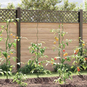 vidaXL Plantondersteuning 50 st Groen 150 x 0,6 x 0,6 cm, Verzenden, Nieuw, Metaal