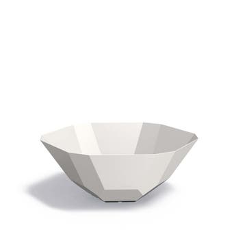 Aluminium bloempot Facet Ø120x50cm - Met bodem, 100 cm of meer, Rond, Nieuw, Metaal