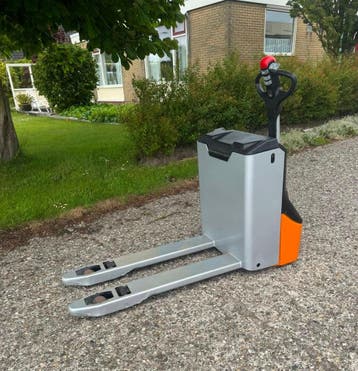 Nette Still ECU16 palletwagen 1600kg accu nieuw lader intern, Verzenden, Gebruikt