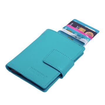 Figuretta Cardprotector Portemonnee met RFID - Lichtblauw, Overige merken, Nieuw, Leer, Verzenden