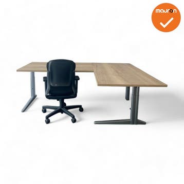 Ahrend Essa hoekbureau -200x160 - Zelf samenstellen - Nie..., Werkplek, Ophalen of Verzenden, Gebruikt, Bureau