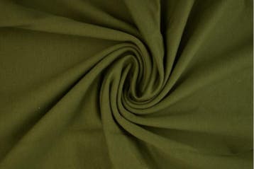 10 meter french terry - Mosgroen, Hobby en Vrije tijd, Stoffen en Lappen, 120 cm of meer, Ophalen of Verzenden, Katoen, Groen