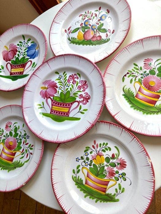 Bord (6) - Aardewerk, Antiek en Kunst, Curiosa en Brocante