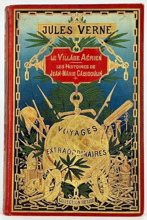 Jules VERNE / George ROUX - Le Village aérien. Les Histoires, Antiek en Kunst, Antiek | Boeken en Bijbels