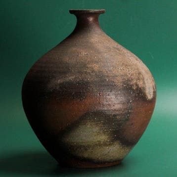 Bizen-aardewerkpot (Tsubo) — Fujiwara Kin, Rakuzan Kiln -, Antiek en Kunst