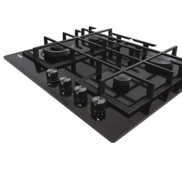Haier Serie 4 Inbouw Gaskookplaat HAVG6BF4HB 60cm - Zwart, Ophalen of Verzenden, Nieuw