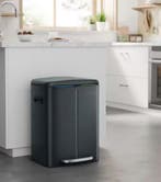 Pedaalemmer 2×20L – Prullenbak met 2 Vakken en Softclose, Verzenden, Nieuw