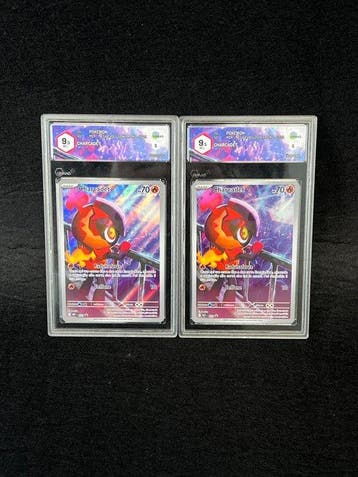 Pokémon - 2 Graded card - Charcadet 022 Foil, Full art,, Nieuw