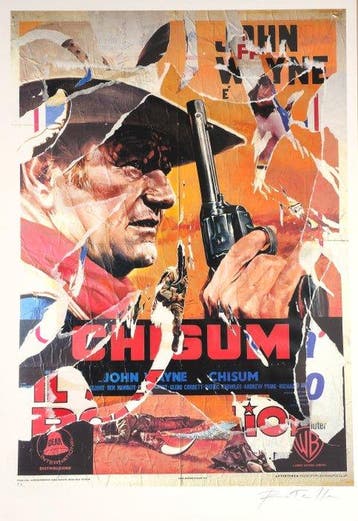 Mimmo Rotella (1918-2006) - Chisum, Antiek en Kunst