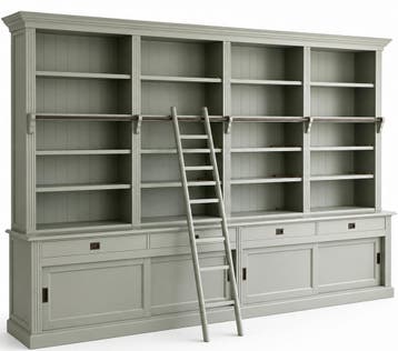 Boekenkast Putten Engels groen 400 x 240cm, Huis en Inrichting, Kasten | Boekenkasten, Ophalen of Verzenden, Nieuw