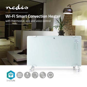 Nedis SmartLife Convectorkachel - Geschikt voor badkamer - G, Verzenden, Zo goed als nieuw