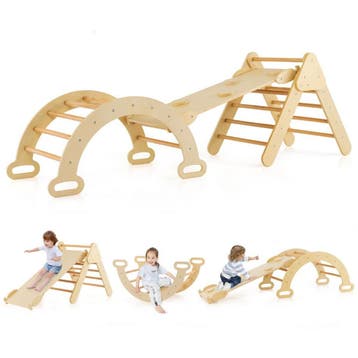 Trendmix Houten Klimrek 3-in-1 – Klimdriehoek, Klimboog &, Ophalen of Verzenden, Nieuw
