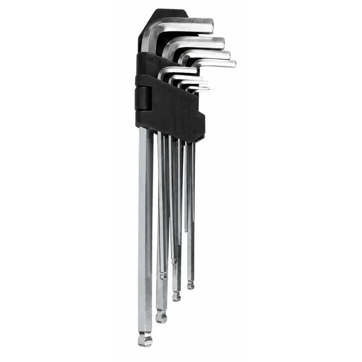 Benson 9-delige inbussleutelset - chroom vanadium - 1.5-1..., Doe-het-zelf en Verbouw, Gereedschap | Handgereedschap, Nieuw, Ophalen of Verzenden