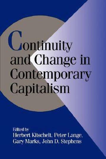 Continuity and Change in Contemporary Capitalism, Verzenden, Gelezen, Herbert Kitschelt