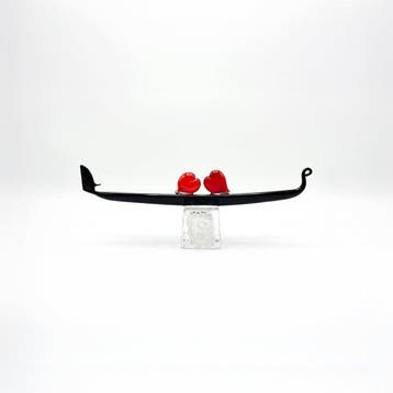 sculptuur, Gondola degli Innamorati - 23 cm - Muranoglas -