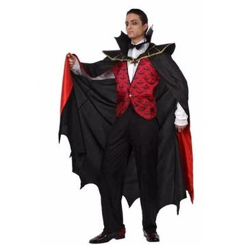 Vampier kostuum met mantel heren - Dracula Vampier kleding, Verzenden, Nieuw