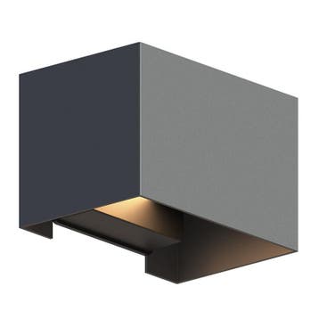 Antraciete up down wandlamp aluminium, Dion, 7W, 3000K LED,, Ophalen of Verzenden, Nieuw, Aluminium, Wandlamp