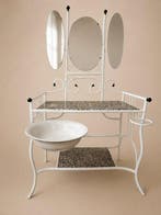 Toiletset - Vintage - Marmer - Vintage kaptafel van