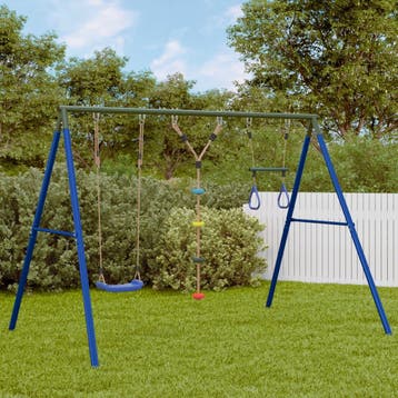vidaXL Schommelset met schommels, trapeze en ladder, Verzenden, Nieuw