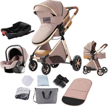 3-in-1 Kinderwagen Reissysteem met ISOFIX en Autostoel, Verzenden, Nieuw
