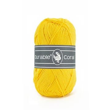 Durable Coral 2180 Bright Yellow - Haakgaren / Breigaren, Hobby en Vrije tijd, Breien en Haken, Ophalen of Verzenden, Nieuw, Breien of Haken