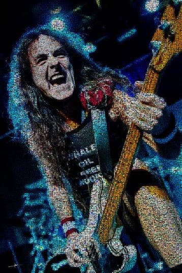 David Law - Crypto Steve Harris II - Iron maiden - Format XL