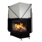 Inbouw Houtkachel Quattro 70 Rechts Glas Premium Edition, Nieuw