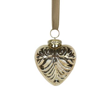 decoratie hart goud 8cm, Verzenden, Nieuw
