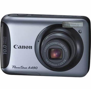 Canon PowerShot A490 Digitale Compact Camera - Zilver, Verzenden, Zo goed als nieuw