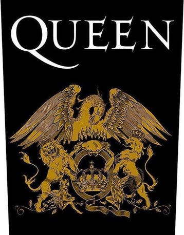 Queen - Crest - Rugpatch officiële merchandise, Ophalen of Verzenden, Nieuw, Kleding
