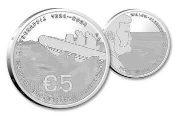 Nederland 5 euro 2024 - 200 jaar KNRM Vijfje in coincard, Verzenden