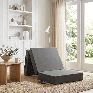 vidaXL Vouwbare Bankbed 90 x 63 x 45 cm Lichtgrijs, Verzenden, Nieuw