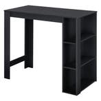 Bartafel Danderyd met 3 planken 120x60x105,5 cm zwart [en.ca, Huis en Inrichting, Tafels | Statafels, Verzenden, Nieuw