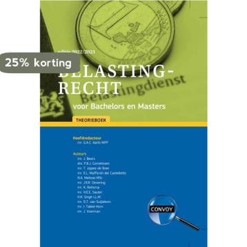 2022-2023 / Belastingrecht voor Bachelors en Masters /, Verzenden, Zo goed als nieuw, G.A.C. Aarts