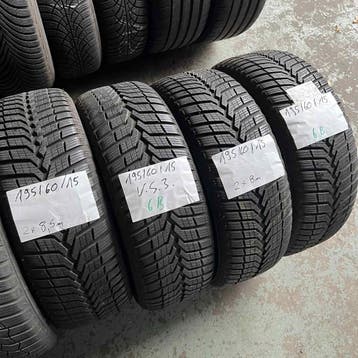 4 x Vredestein Snowtrac 3 195-60-15 Winterbanden 8,5mm, Gebruikt, 15 inch, Band(en), Personenwagen