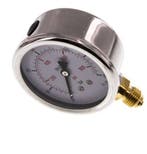 0..60 Bar Glycerine Manometer RVS/Messing 63 mm Klasse 1.6, Verzenden, Nieuw