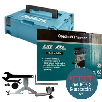 Bovenfrees 5 snelheden + Accessoire set en kistje met 18V, Verzenden, Nieuw