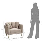 FAUTEUIL KIEV GRIJS CM 88X77X74, Huis en Inrichting, Ophalen of Verzenden, Nieuw