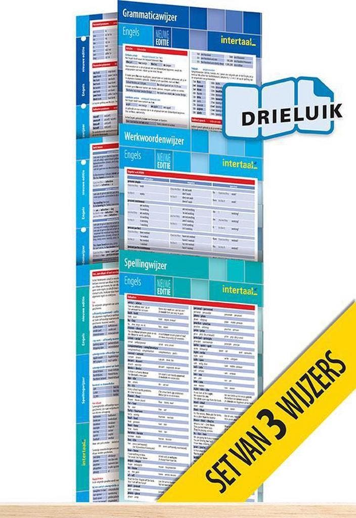 Wijzers Engels - nieuwe editie (set van 3) uitklapkaarten, Boeken, Schoolboeken, Zo goed als nieuw, Verzenden