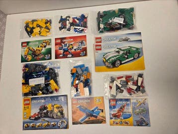 Lego Set - Creator - Propellervliegtuig 31099+6741 Mini Jet, Nieuw