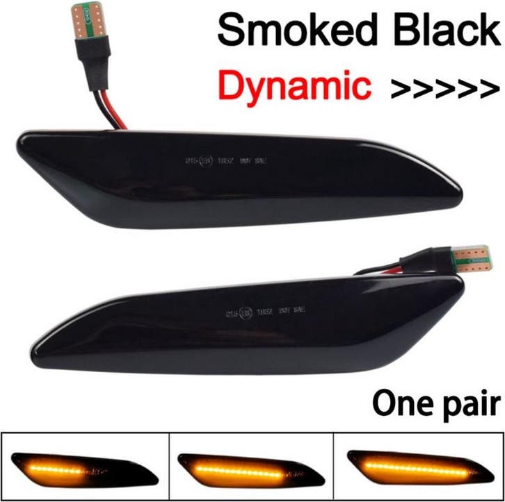 Dynamisch knipperlicht ZWART Fiat Tipo Egea Alfa Romeo 156, Auto-onderdelen, Verlichting