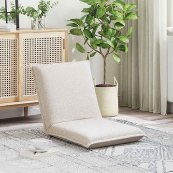 vidaXL Verstelbare vlo stoelen Crèmekleurig Schapenstof, Huis en Inrichting, Verzenden, Nieuw