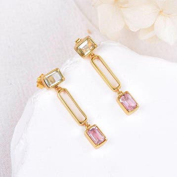Zonder minimumprijs - Oorbellen Zilver - Gemengde edelstenen, Sieraden, Tassen en Uiterlijk, Oorbellen, Nieuw