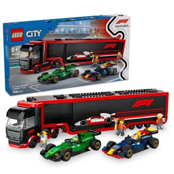 LEGO City - F1 Truck with RB20 & AMR24 F1 Cars 60445, Ophalen of Verzenden, Nieuw
