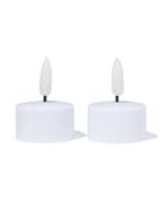 HEMA Uitbreidingsset oplaadbare led theelichtjes - 2 stuks, Verzenden, Nieuw, Wit