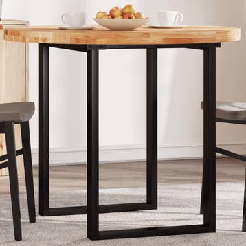 vidaXL Tafelblad rond Ø 90x4 cm massief acaciahout, Verzenden, Nieuw