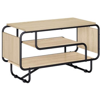 vidaXL TV-meubel 80 x 36 x 45 cm Sonoma Eiken Bewerkt hout, Minder dan 50 cm, Verzenden, Nieuw, Minder dan 100 cm