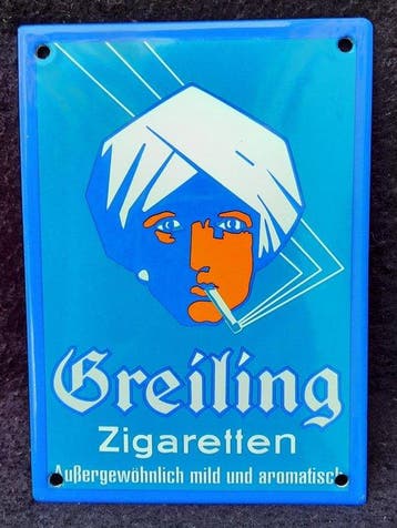 Freiling Zigaretten - Emaille bord - Metaal, Emaille