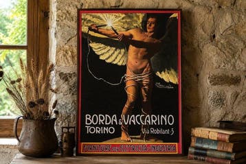 Anonymous - Borda & Vaccarino Torino Manifesto Pubblicitario