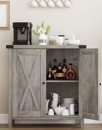Boerderij Dressoir 80 cm – 2 Deuren & Verstelbare Plank, Verzenden, Nieuw
